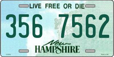 NH license plate 3567562