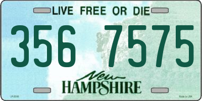NH license plate 3567575