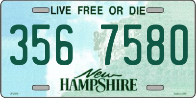 NH license plate 3567580