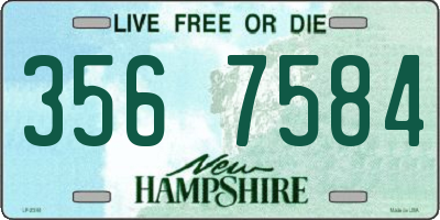 NH license plate 3567584