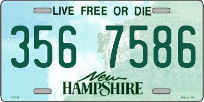 NH license plate 3567586