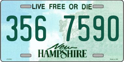 NH license plate 3567590