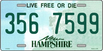 NH license plate 3567599