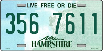 NH license plate 3567611