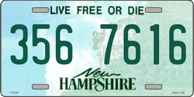 NH license plate 3567616