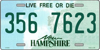 NH license plate 3567623