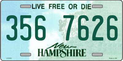 NH license plate 3567626