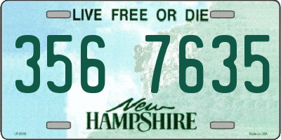 NH license plate 3567635