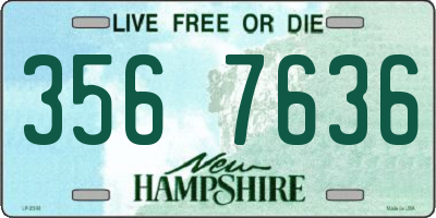 NH license plate 3567636
