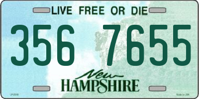 NH license plate 3567655