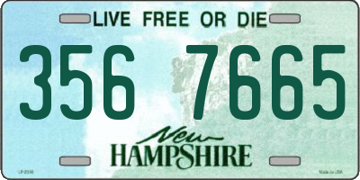 NH license plate 3567665