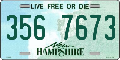 NH license plate 3567673