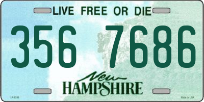 NH license plate 3567686