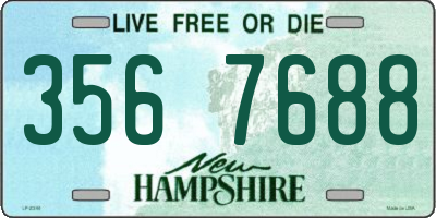NH license plate 3567688