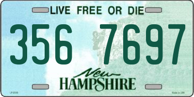 NH license plate 3567697