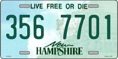 NH license plate 3567701