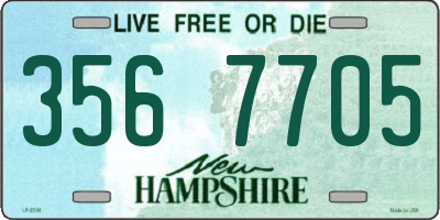 NH license plate 3567705