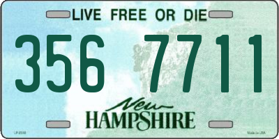 NH license plate 3567711