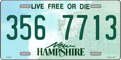 NH license plate 3567713