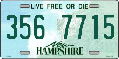 NH license plate 3567715