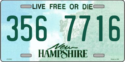 NH license plate 3567716