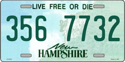 NH license plate 3567732
