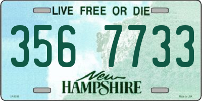NH license plate 3567733
