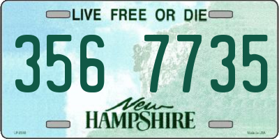 NH license plate 3567735
