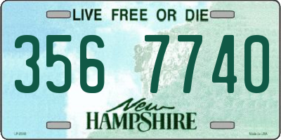 NH license plate 3567740