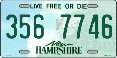 NH license plate 3567746