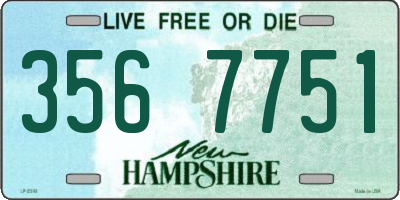 NH license plate 3567751