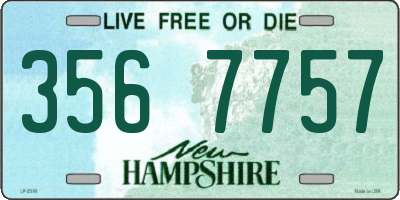 NH license plate 3567757