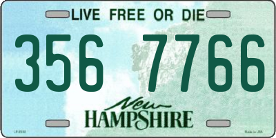 NH license plate 3567766