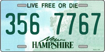NH license plate 3567767