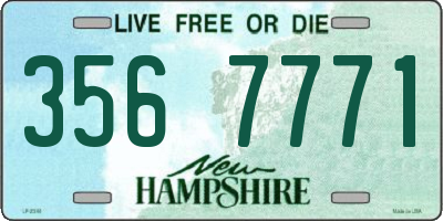 NH license plate 3567771
