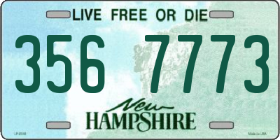 NH license plate 3567773