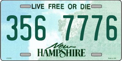 NH license plate 3567776