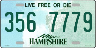 NH license plate 3567779