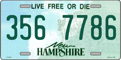 NH license plate 3567786