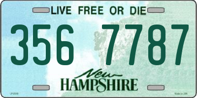 NH license plate 3567787