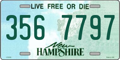 NH license plate 3567797