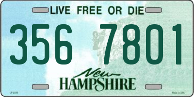 NH license plate 3567801