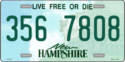 NH license plate 3567808