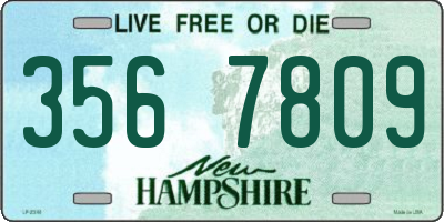 NH license plate 3567809