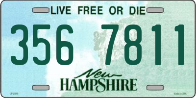 NH license plate 3567811