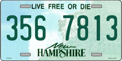 NH license plate 3567813
