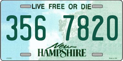 NH license plate 3567820