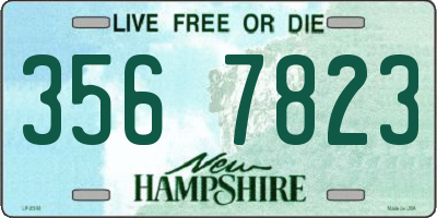 NH license plate 3567823