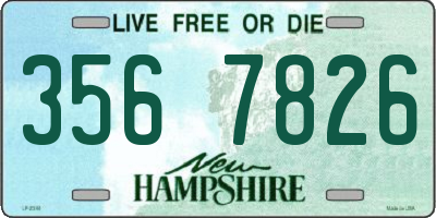 NH license plate 3567826