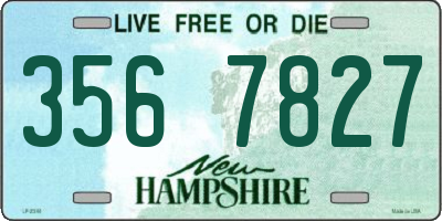 NH license plate 3567827